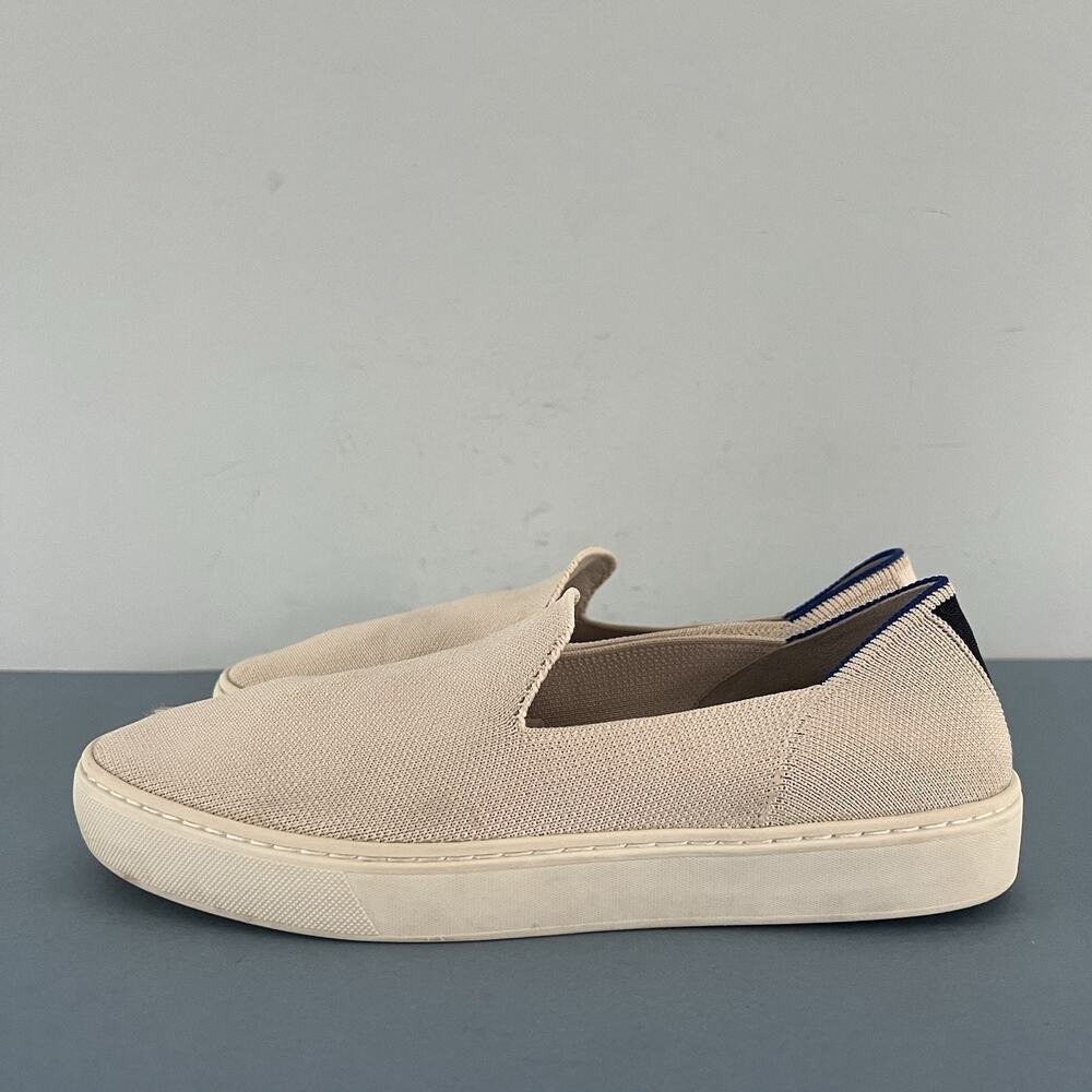 Rothy's The Original Slip On Sand Beige Washable Knit Sneakers - Picture 5 of 10